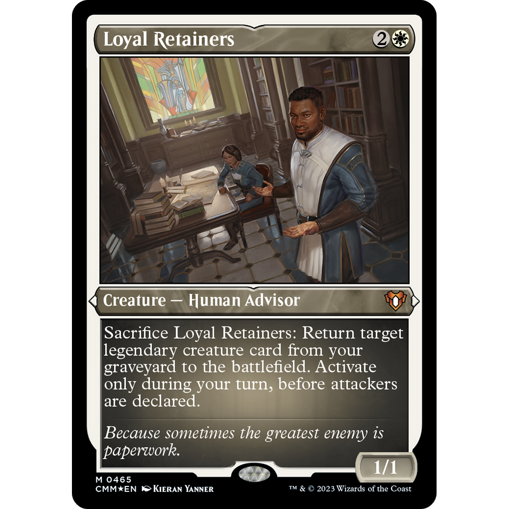 Loyal Retainers (CMM-465) - Commander Masters Etched Foil