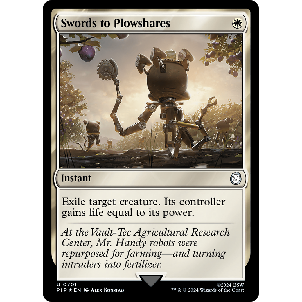 Swords to Plowshares (PIP-701) - Fallout Foil