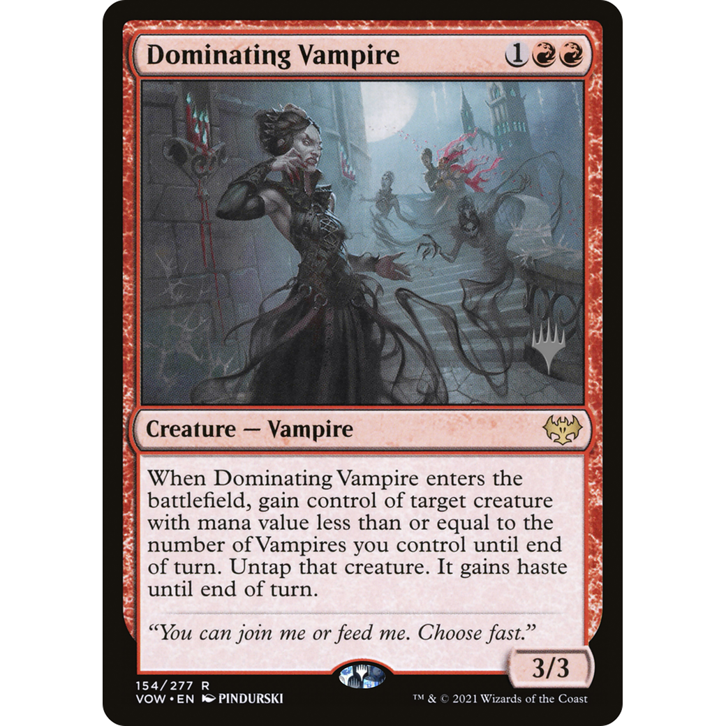 Dominating Vampire (PPNEO-) - Innistrad: Crimson Vow Promos