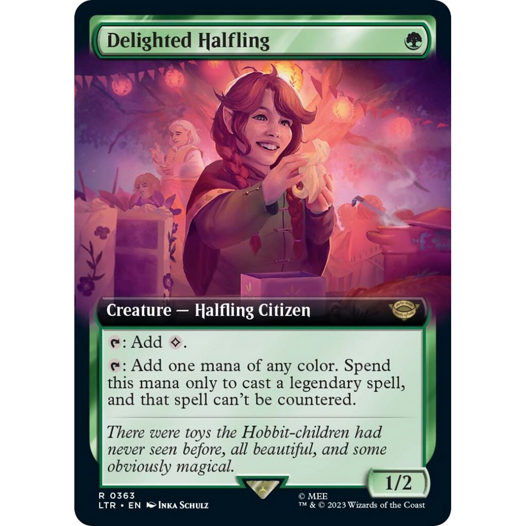 Delighted Halfling (LTR-363) - The Lord of the Rings: Tales of Middle-earth: (Extended Art)