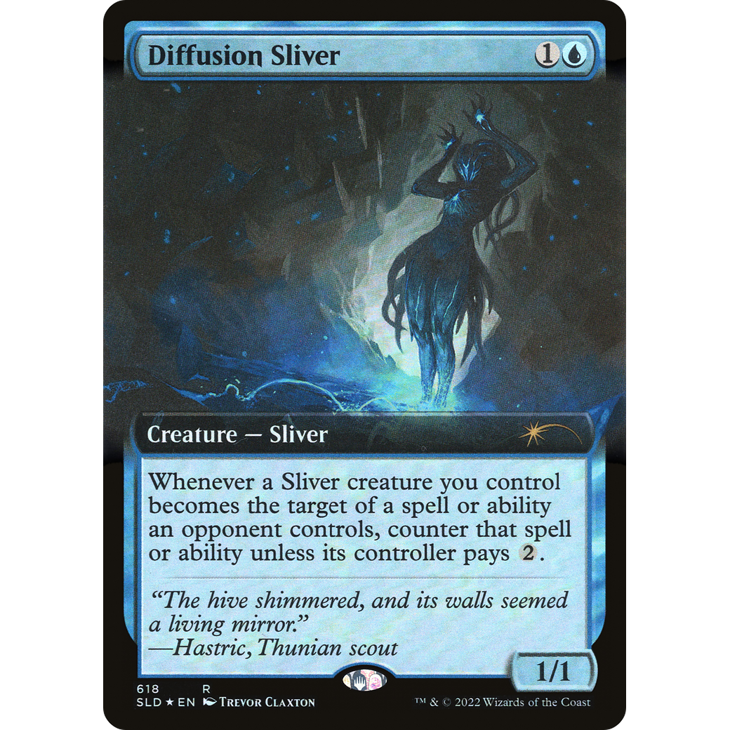 Diffusion Sliver (Extended Art) (SLD-618) - Secret Lair Drop: (Extended Art) Foil