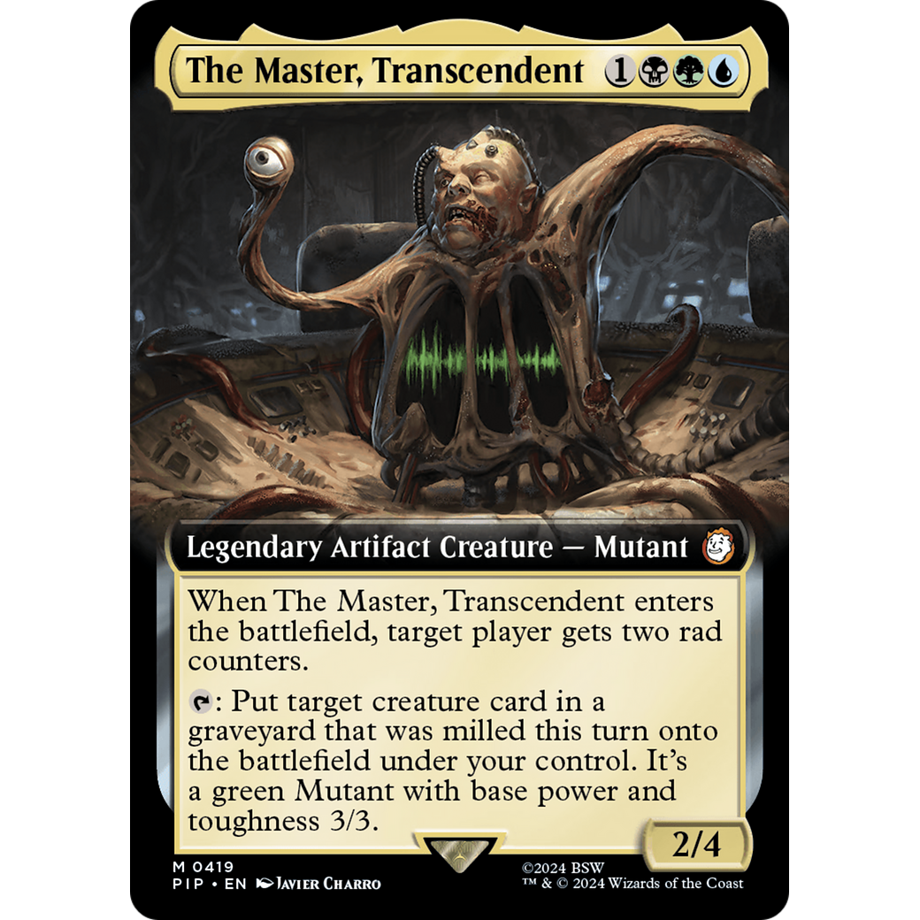 The Master, Transcendent (PIP-419) - Fallout: (Extended Art) Foil