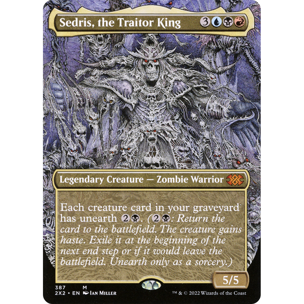 Sedris, the Traitor King (Borderless) (2X2-387) - Double Masters 2022 (Borderless) Foil