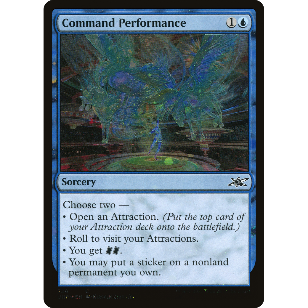 Command Performance (Galaxy Foil) (UNF-328) - Unfinity Foil
