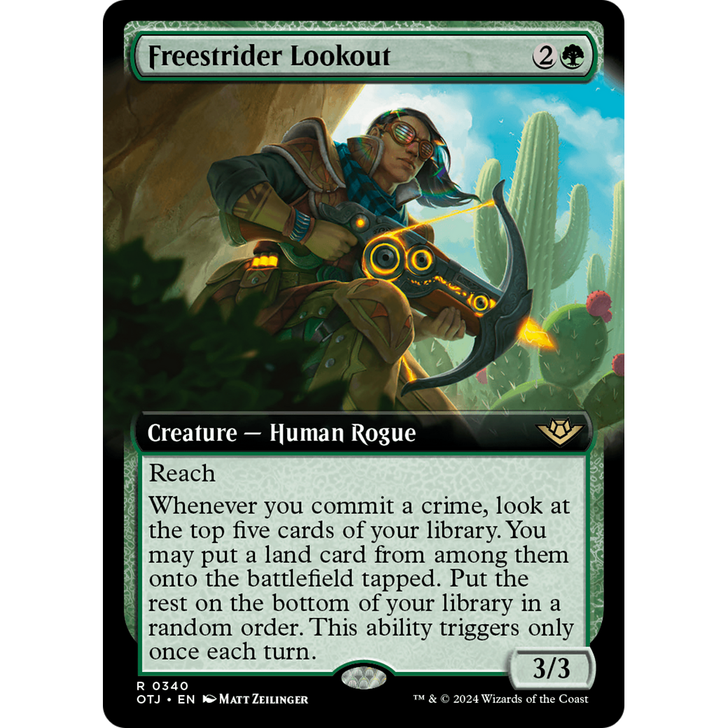 Freestrider Lookout (OTJ-340) - Outlaws of Thunder Junction: (Extended Art) Foil