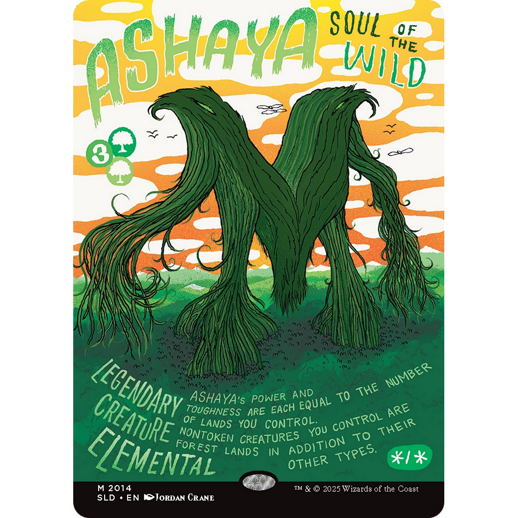 Ashaya, Soul of the Wild (SLD-2014) - Secret Lair Drop (Borderless)