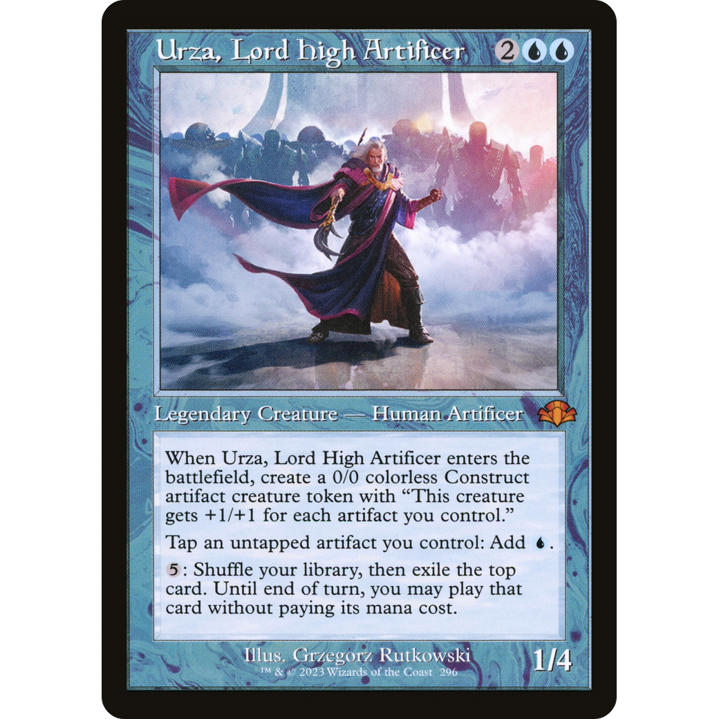 Urza, Lord High Artificer (Retro Frame) (DMR-296) - Dominaria Remastered Foil
