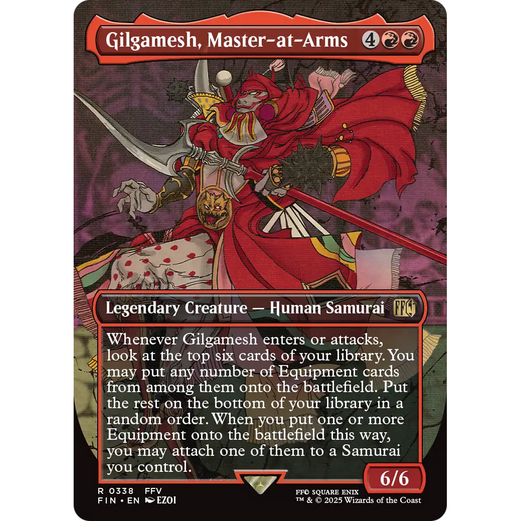 Gilgamesh, Master-at-Arms (FIN-338) - FINAL FANTASY (Borderless) Foil