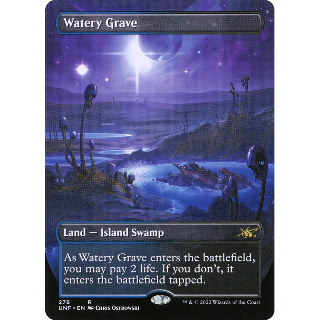Watery Grave (Borderless) (UNF-278) - Unfinity (Borderless) Foil