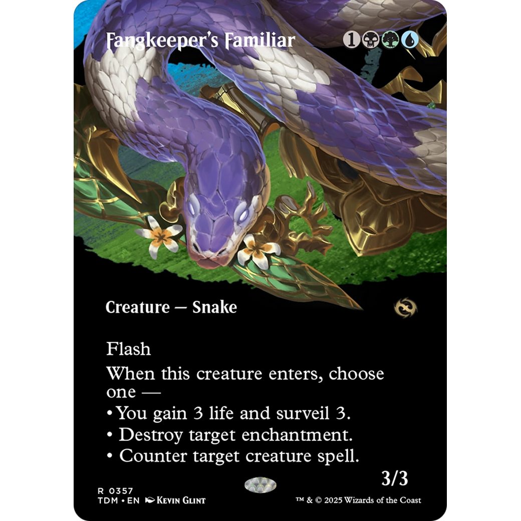 Fangkeeper's Familiar (TDM-357) - Tarkir: Dragonstorm: (Showcase) (Borderless) Foil
