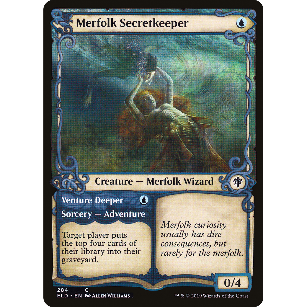 Merfolk Secretkeeper (Showcase) (ELD-284) - Throne of Eldraine: (Showcase)