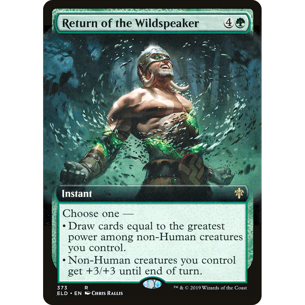 Return of the Wildspeaker (Extended Art) (ELD-373) - Throne of Eldraine: (Extended Art) Foil