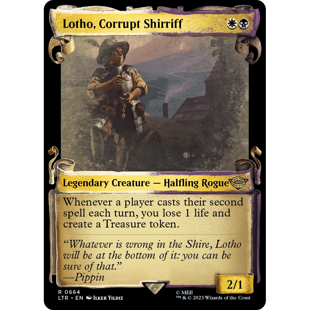 Lotho, Corrupt Shirriff (LTR-664) - The Lord of the Rings: Tales of Middle-earth: (Showcase) Foil