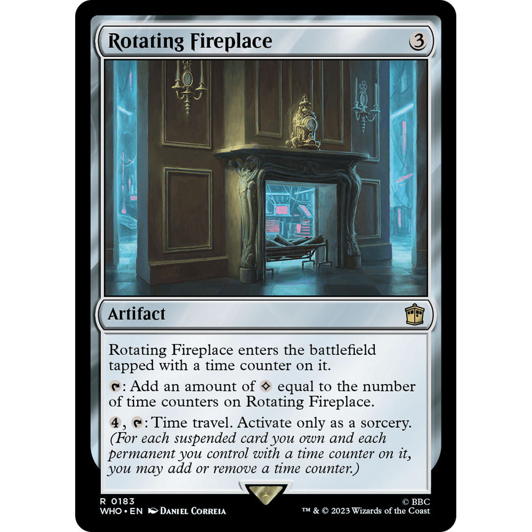 Rotating Fireplace (WHO-183) - Doctor Who Foil