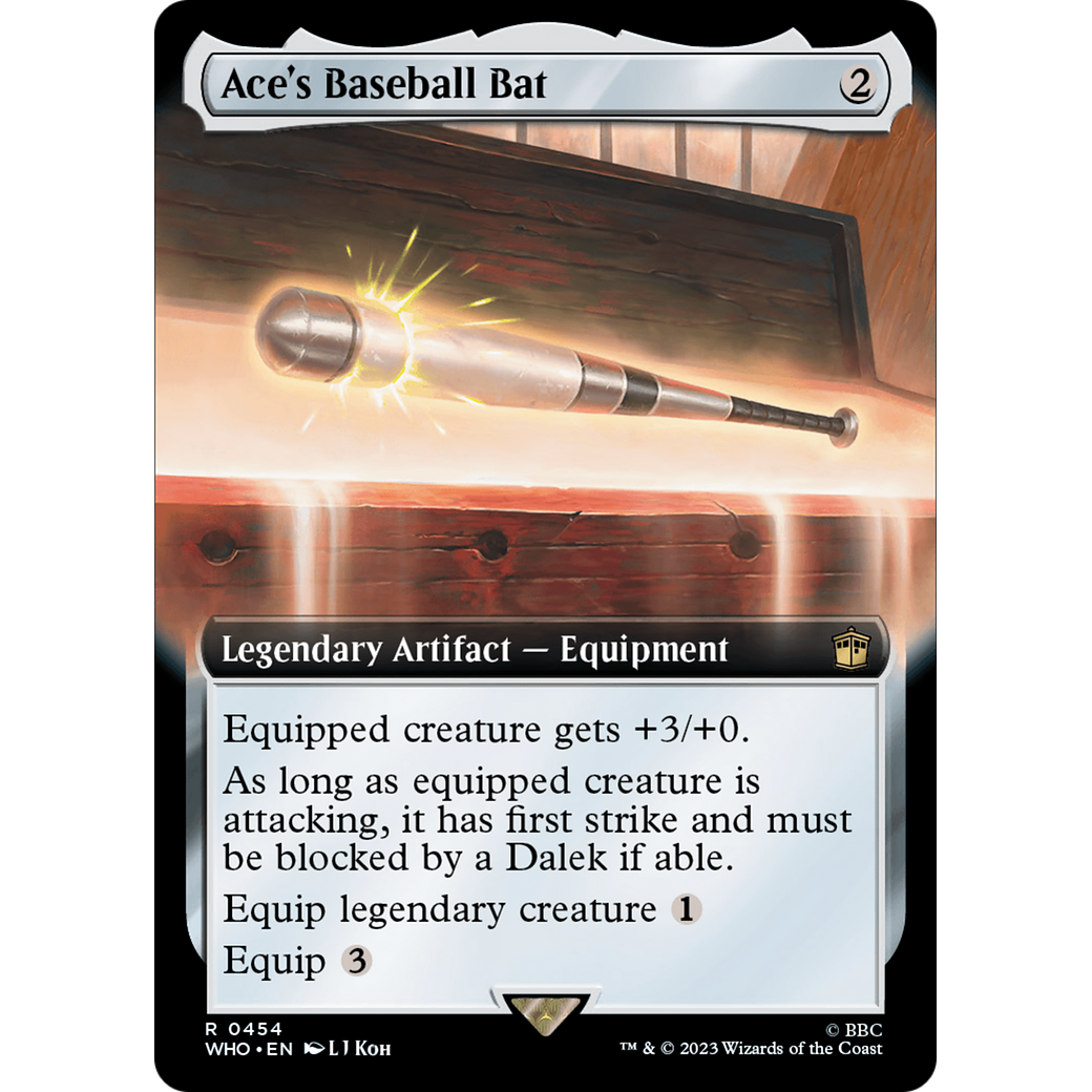 Ace's Baseball Bat (Extended Art) (WHO-454) - Doctor Who: (Extended Art)