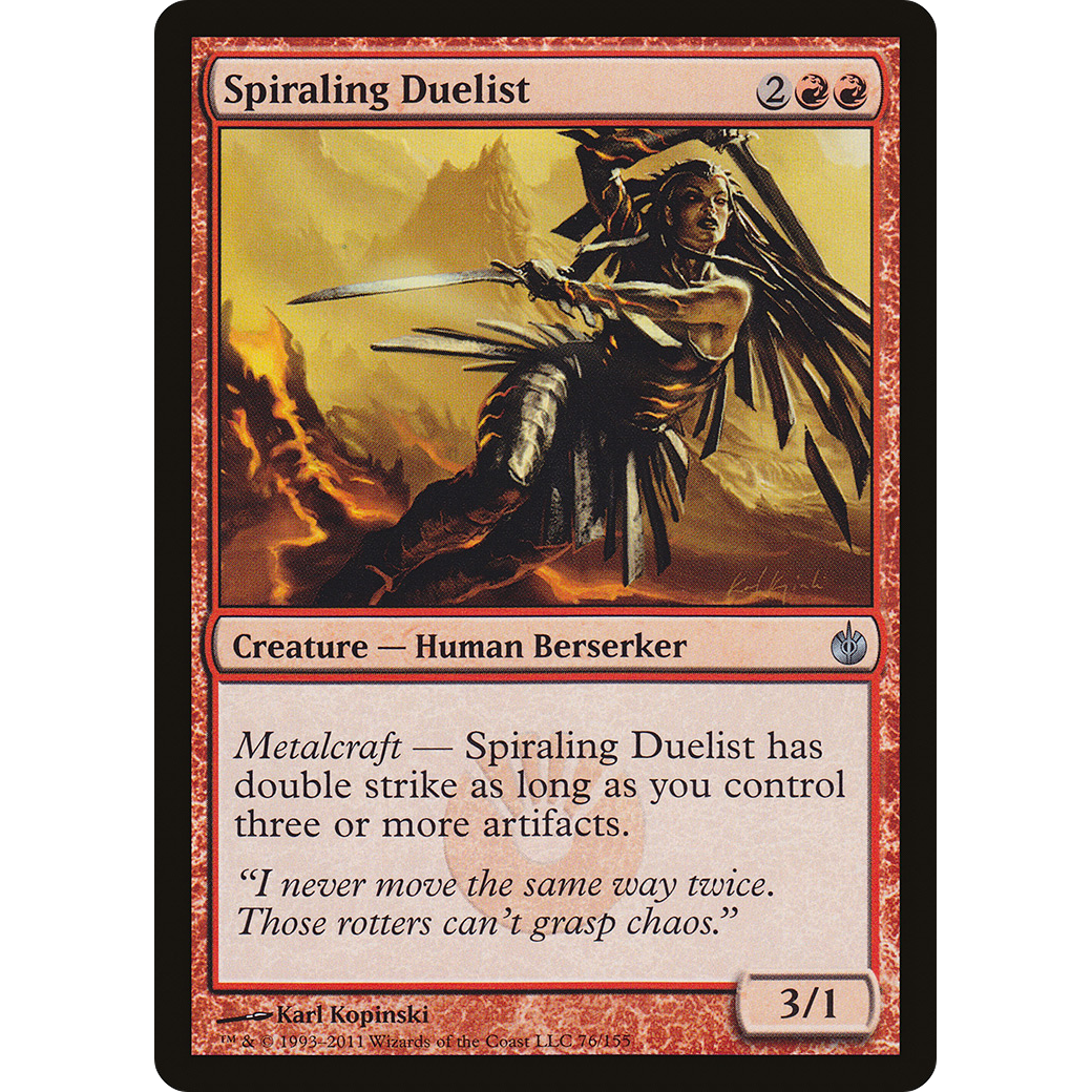 Spiraling Duelist (MBS-076) - Mirrodin Besieged