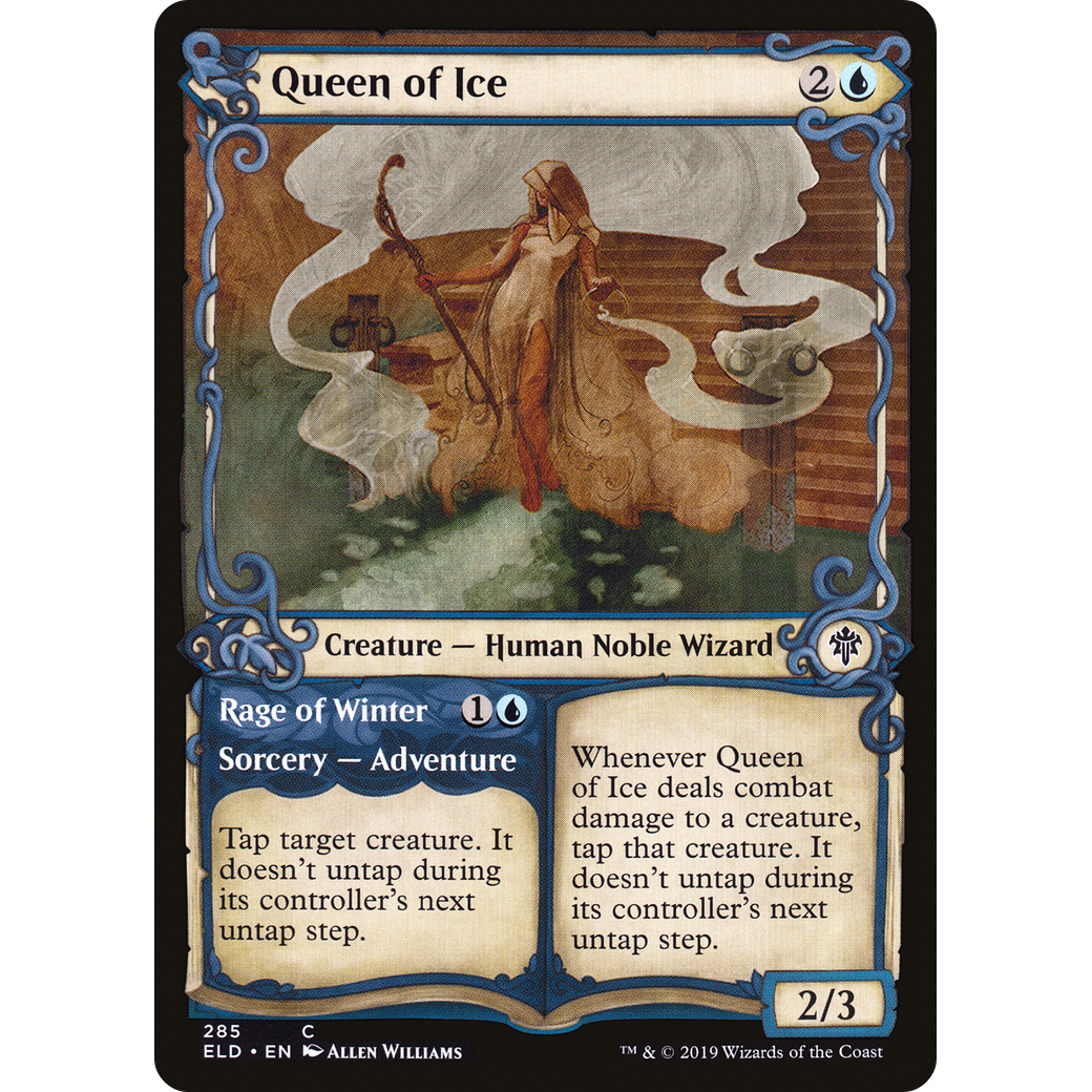 Queen of Ice (Showcase) (ELD-285) - Throne of Eldraine: (Showcase) Foil