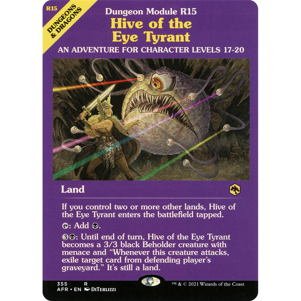 Hive of the Eye Tyrant (Dungeon Module) (AFR-355) - Adventures in the Forgotten Realms: (Showcase)