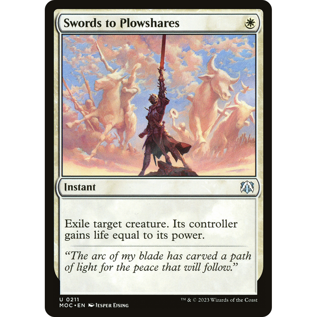 Swords to Plowshares (MOC-211) - March of the Machine Commander