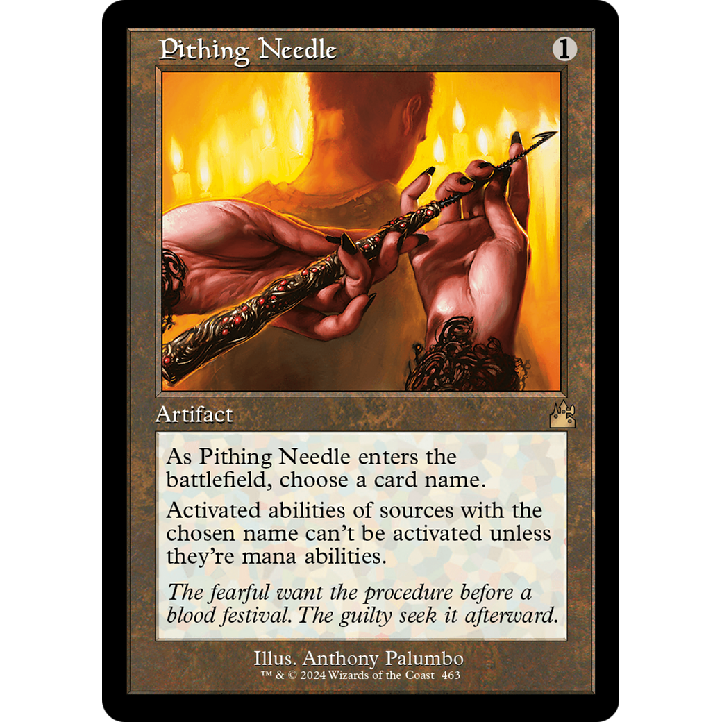 Pithing Needle (RVR-463) - Ravnica Remastered Foil