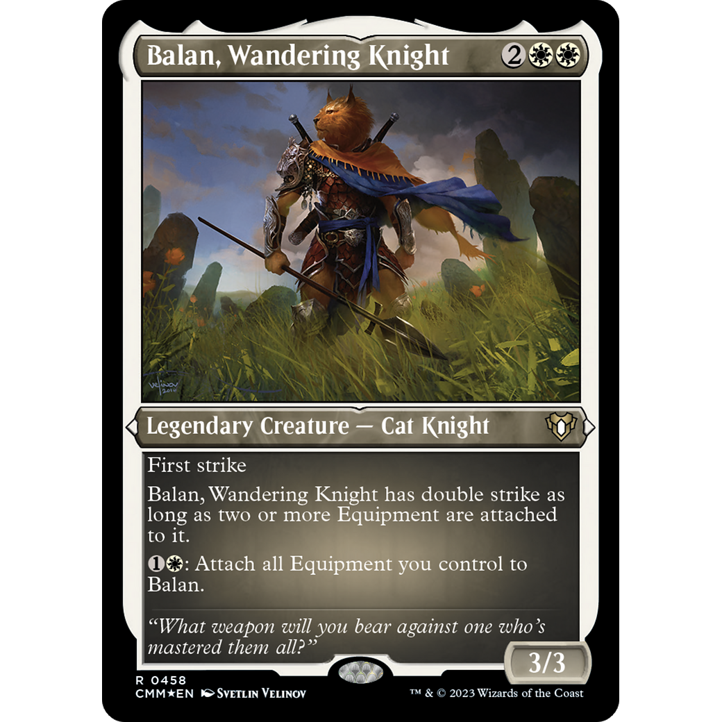 Balan, Wandering Knight (CMM-458) - Commander Masters Etched Foil