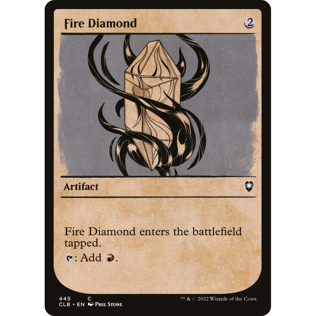 Fire Diamond (CLB-445) - Commander Legends: Battle for Baldur's Gate: (Showcase) Foil