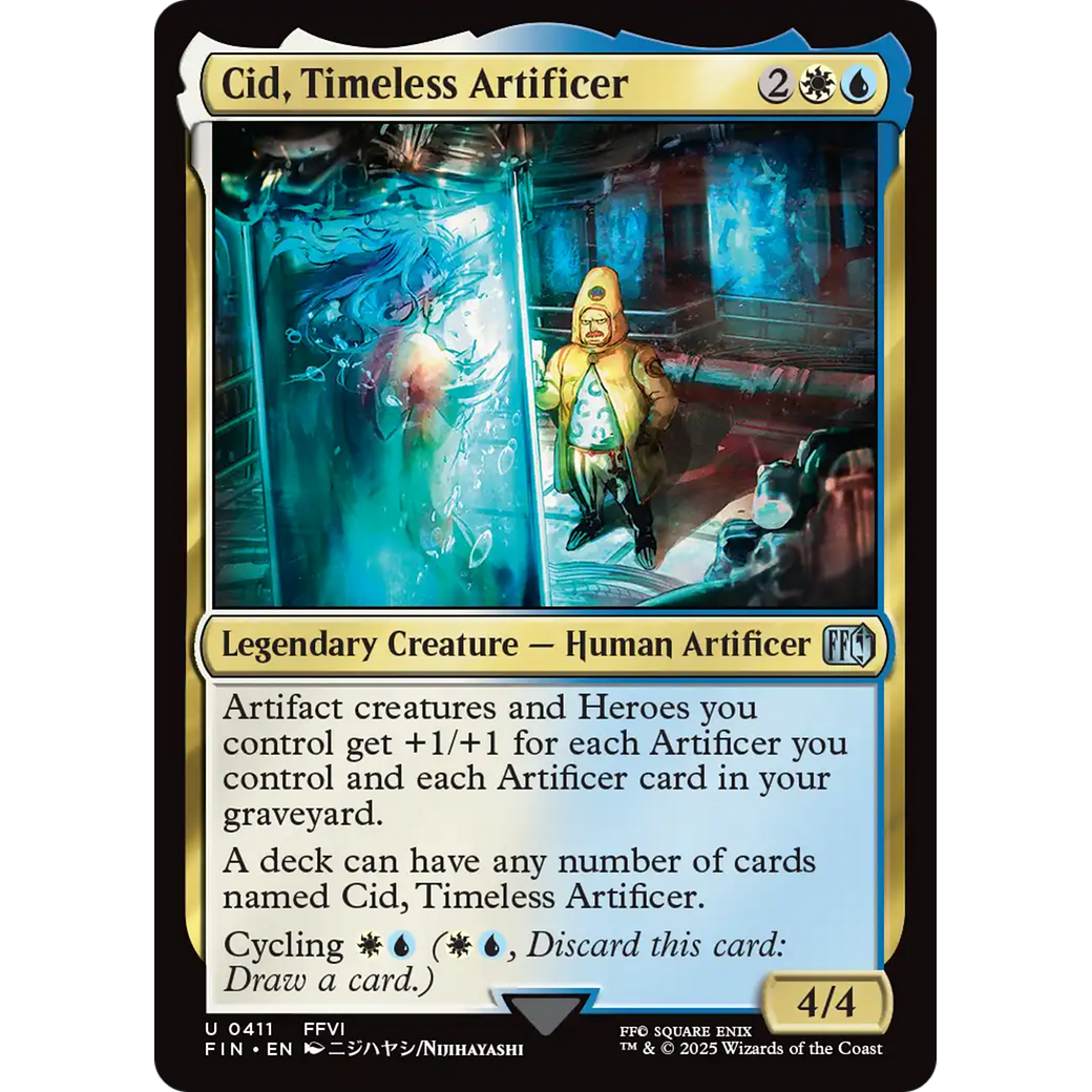 Cid, Timeless Artificer (0411) (FIN-411) - FINAL FANTASY Foil