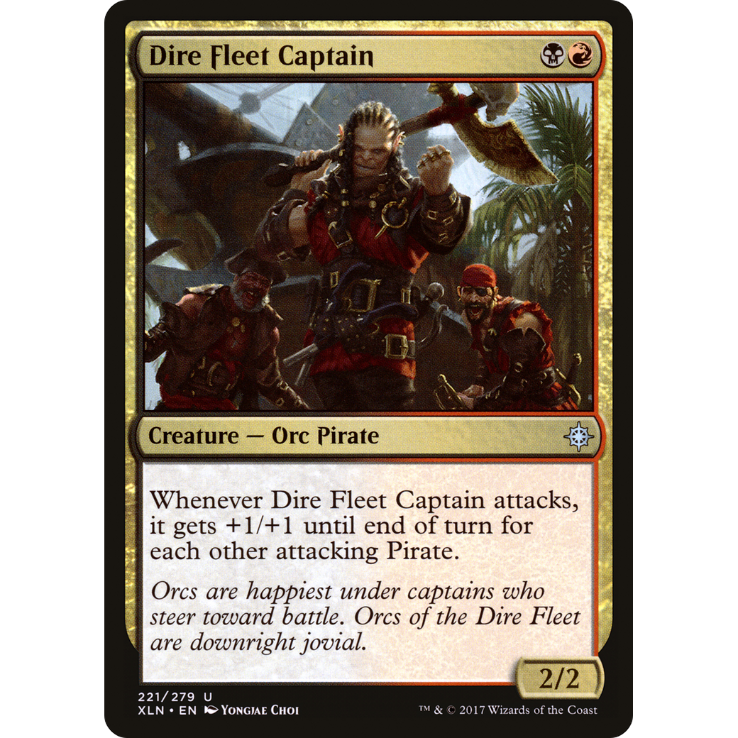 Dire Fleet Captain (XLN-221) - Ixalan Foil
