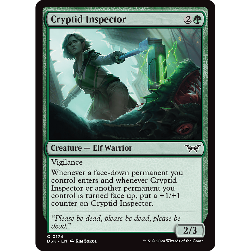 Cryptid Inspector (DSK-174) - Duskmourn: House of Horror Foil