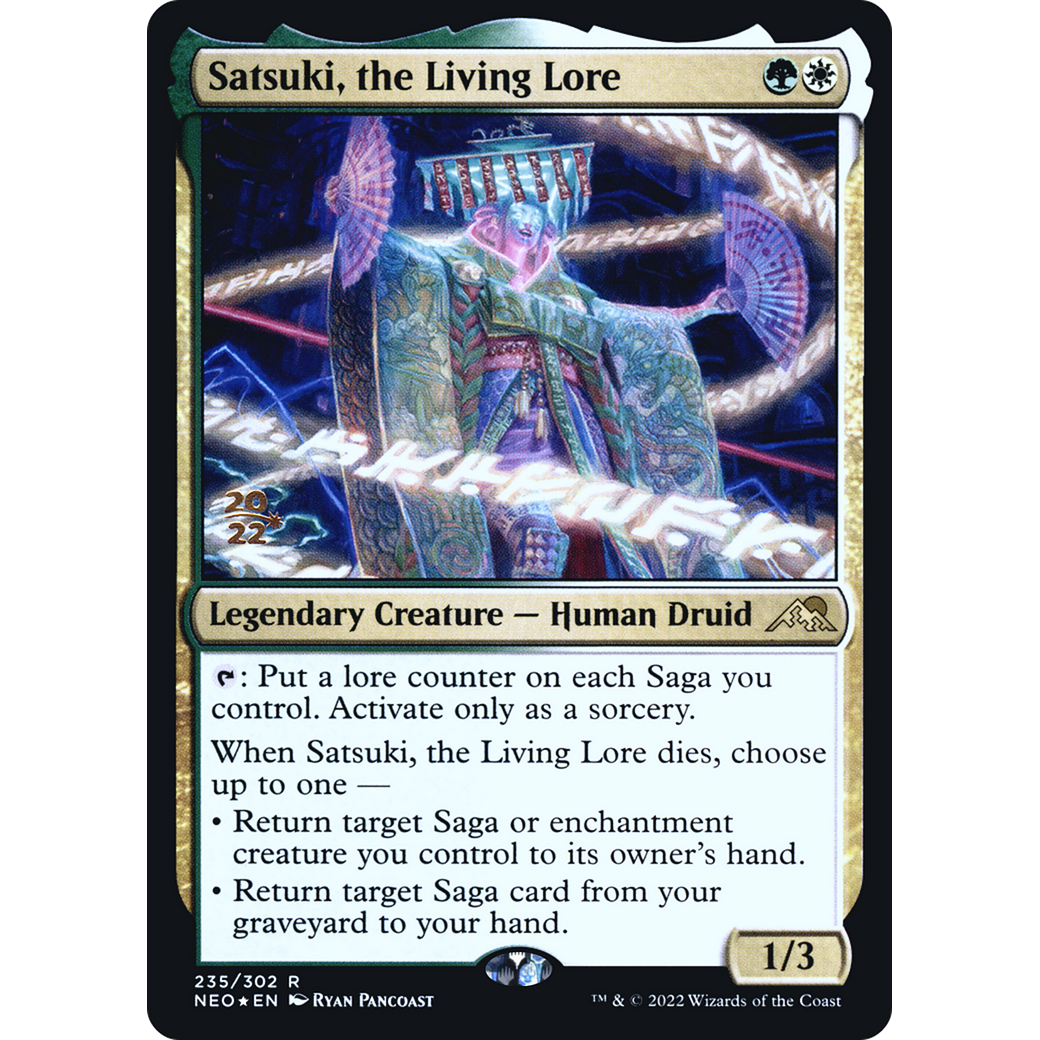 Satsuki, the Living Lore (PRE-235S) - Kamigawa: Neon Dynasty Promos Foil