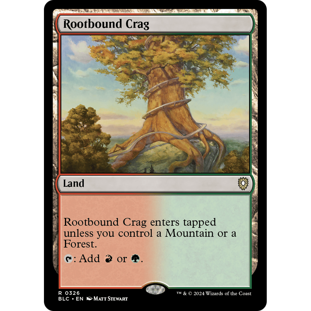 Rootbound Crag (BLC-326) - Bloomburrow Commander
