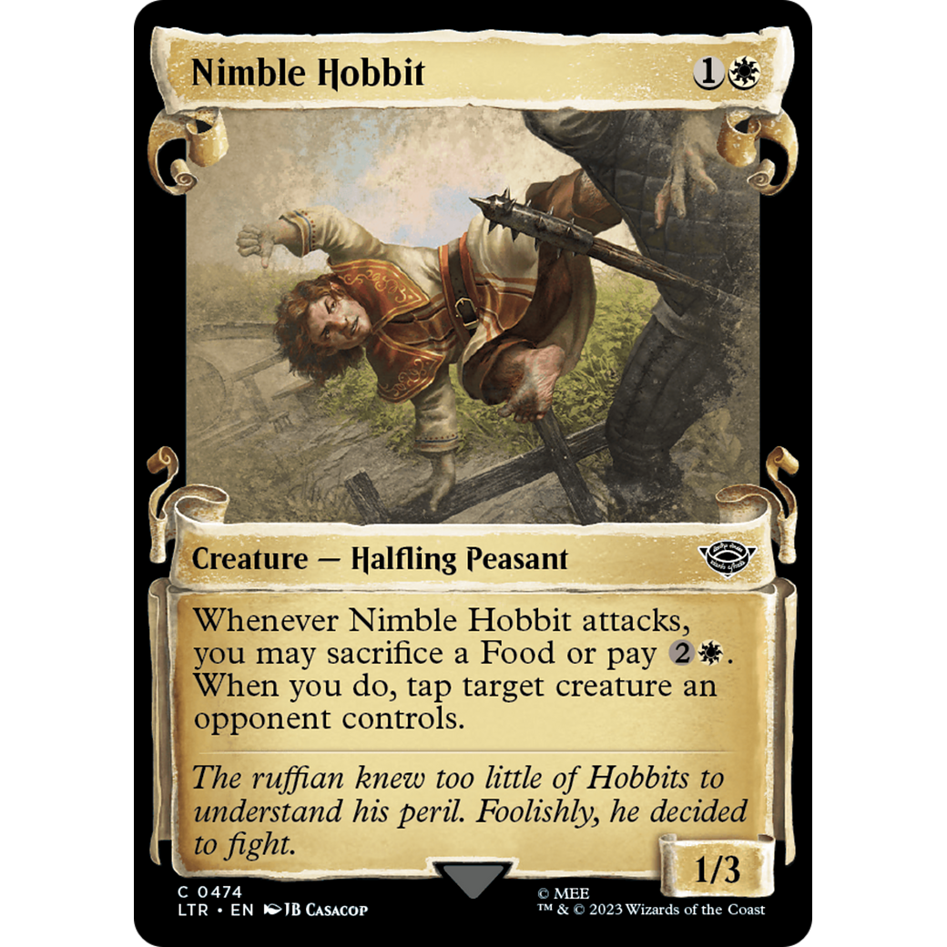 Nimble Hobbit (LTR-474) - The Lord of the Rings: Tales of Middle-earth: (Showcase) Foil