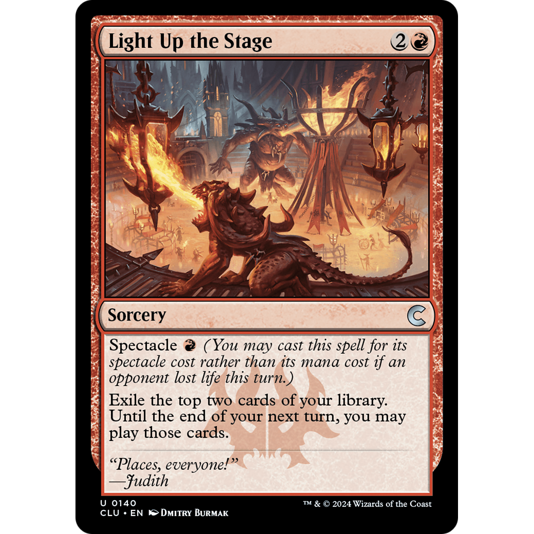 Light Up the Stage (CLU-140) - Ravnica: Clue Edition