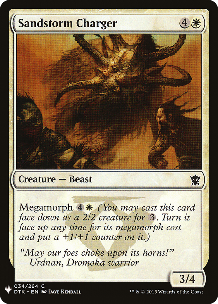 Sandstorm Charger (LIST-034) - The List