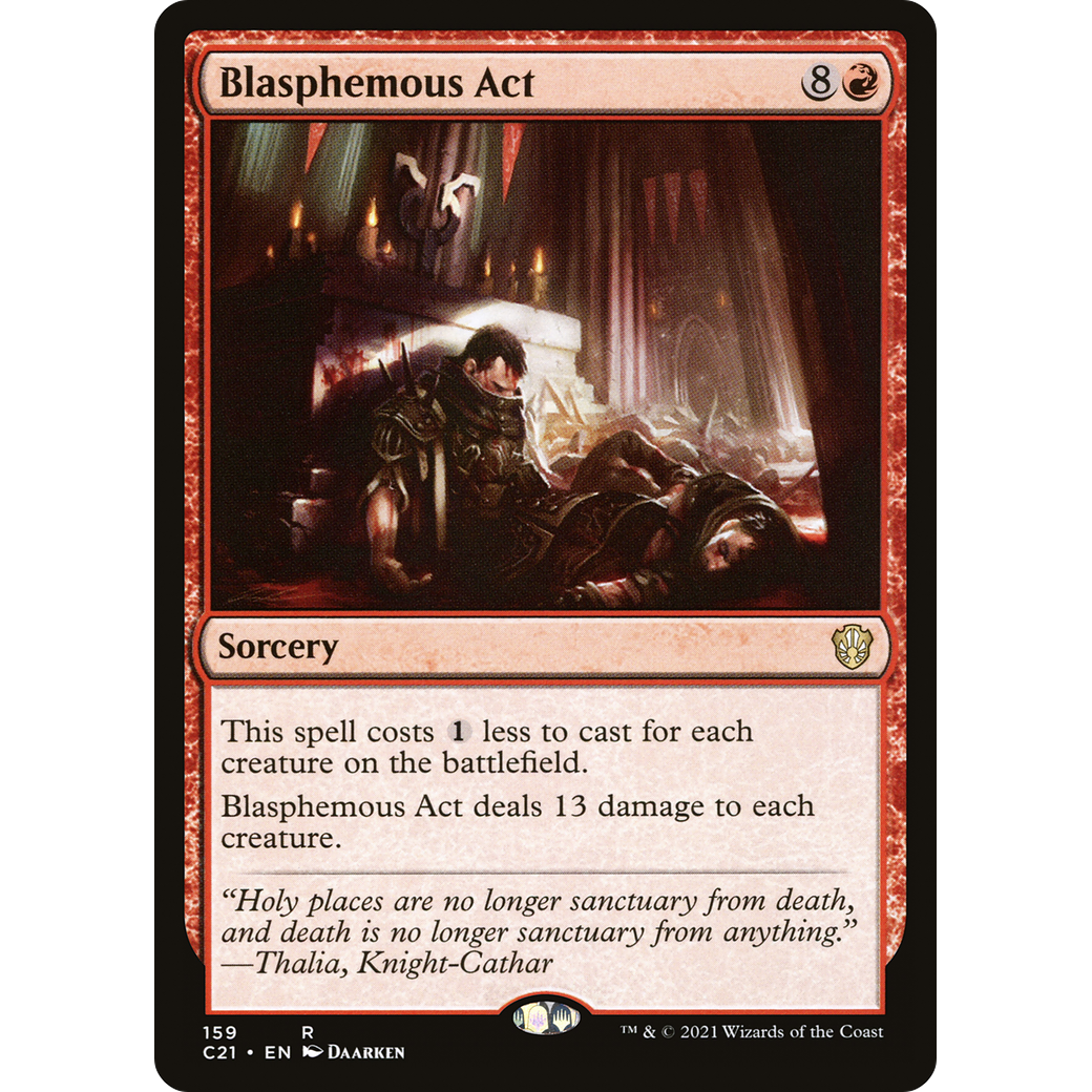 Blasphemous Act (C21-159) - Commander 2021