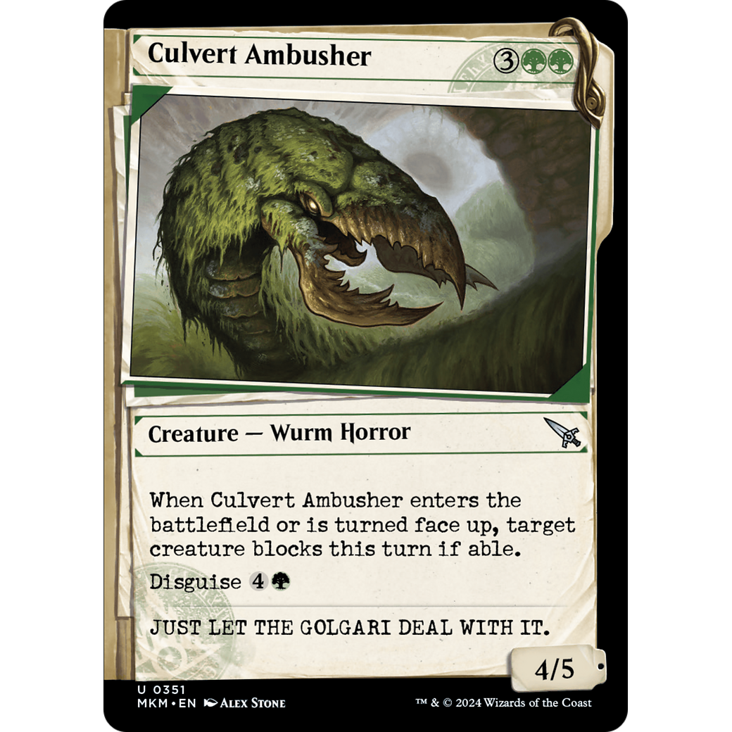 Culvert Ambusher (MKM-351) - Murders at Karlov Manor: (Showcase) Foil