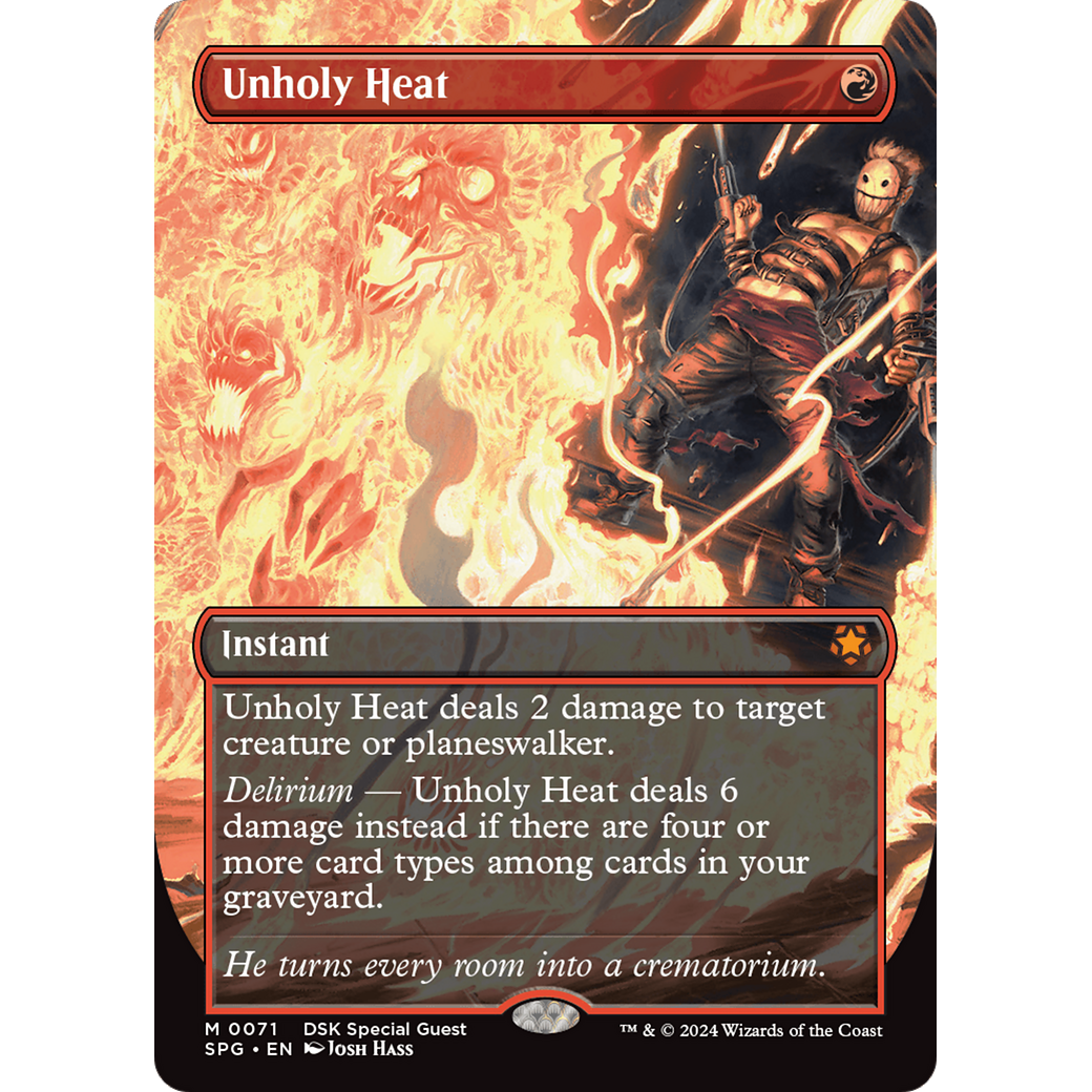 Unholy Heat (Borderless) (SPG-071) - Special Guests (Borderless) Foil