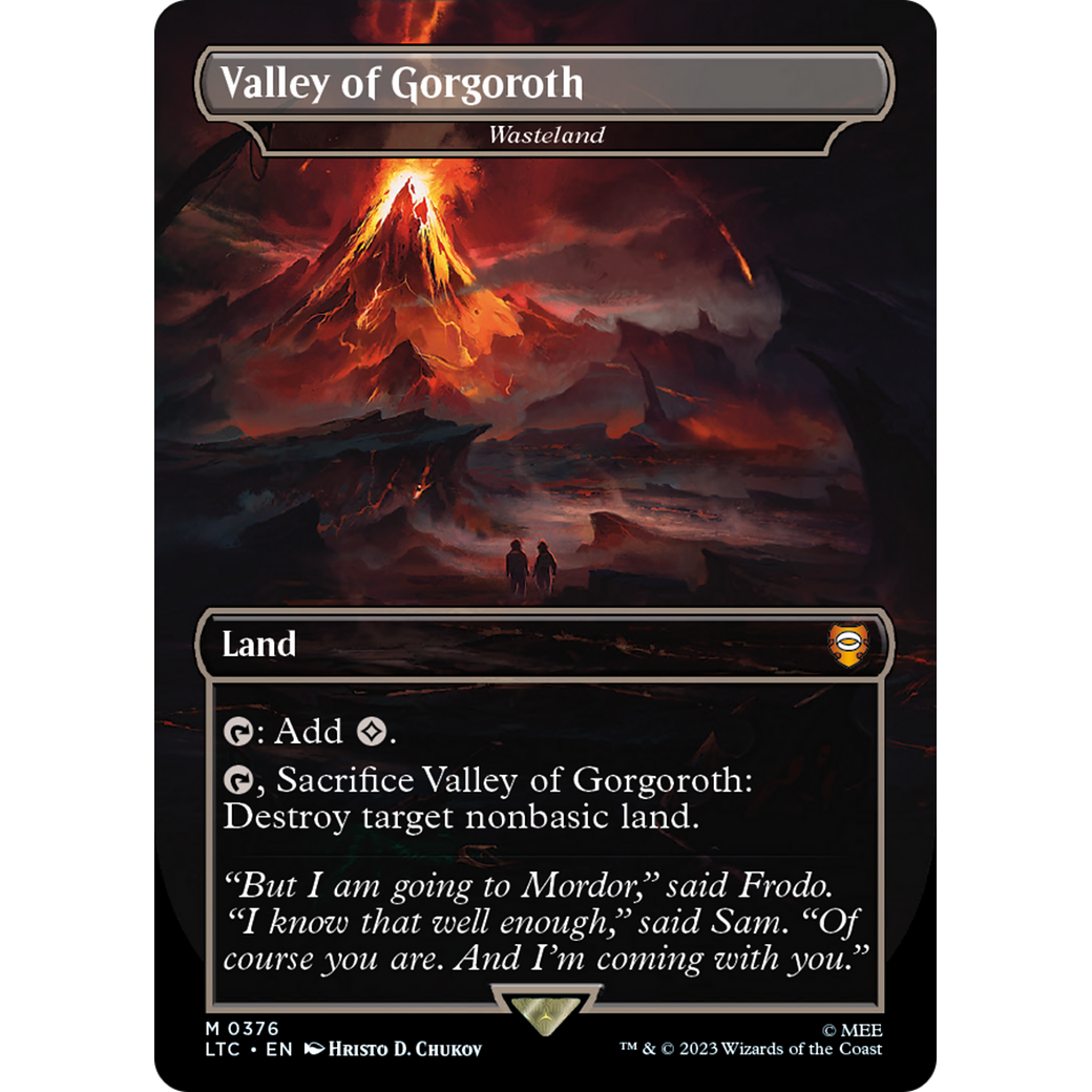 Wasteland (LTC-376) - Tales of Middle-earth Commander / Valley of Gorgoroth (Borderless) Foil