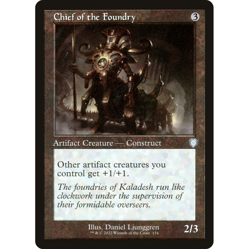 Chief of the Foundry (Retro Frame) (BRC-134) - The Brothers' War Commander