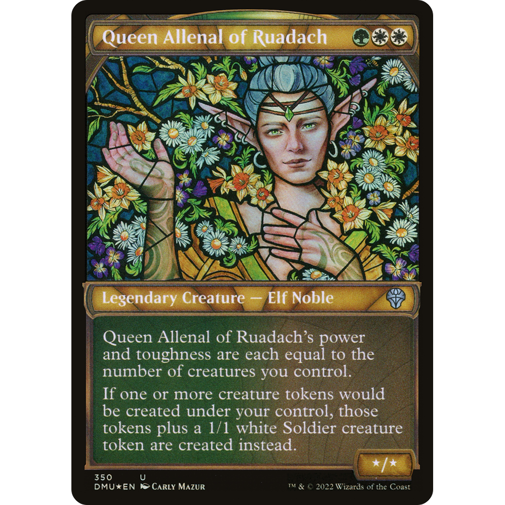 Queen Allenal of Ruadach (Textured Foil) (DMU-350) - Dominaria United: (Showcase) Foil