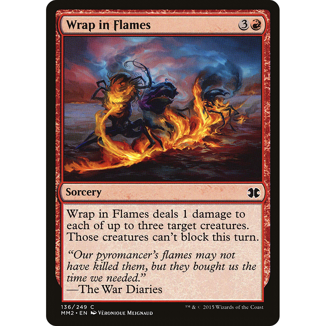 Wrap in Flames (MM2-136) - Modern Masters 2015 Foil