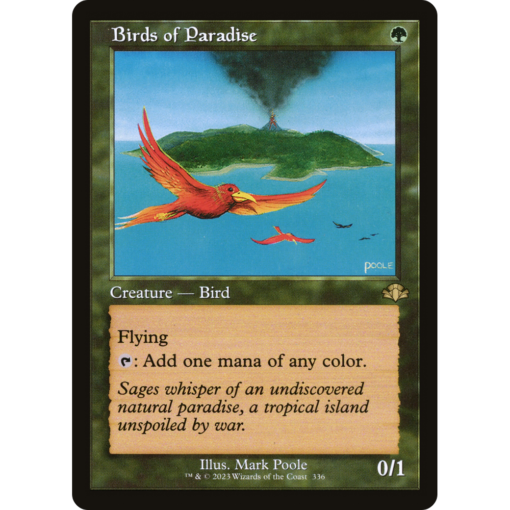 Birds of Paradise (Retro Frame) (DMR-336) - Dominaria Remastered