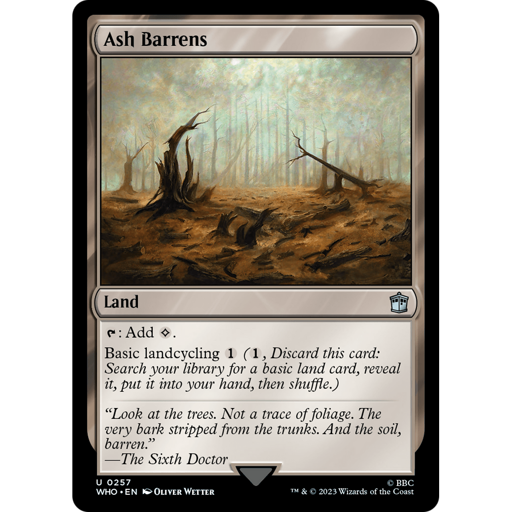 Ash Barrens (WHO-257) - Doctor Who