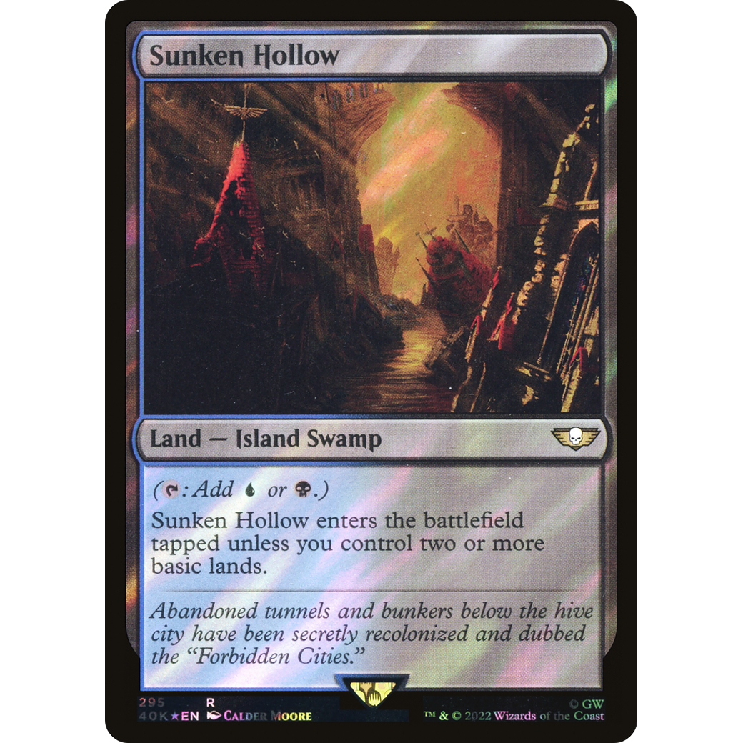 Sunken Hollow (40K-295) - Warhammer 40,000 Commander Foil