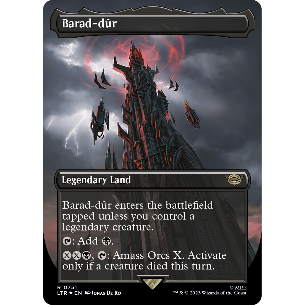 Barad-dûr (LTR-751) - The Lord of the Rings: Tales of Middle-earth (Borderless) Foil