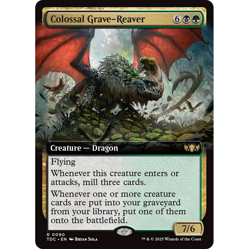 Colossal Grave-Reaver (TDC-090) - Commander: Tarkir: Dragonstorm: (Extended Art)