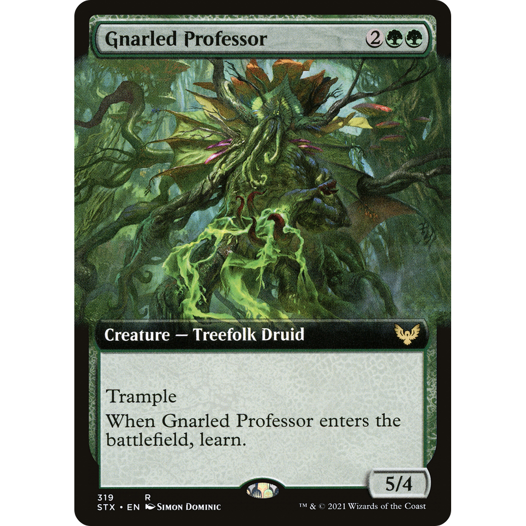 Gnarled Professor (Extended Art) (STX-319) - Strixhaven: School of Mages: (Extended Art) Foil