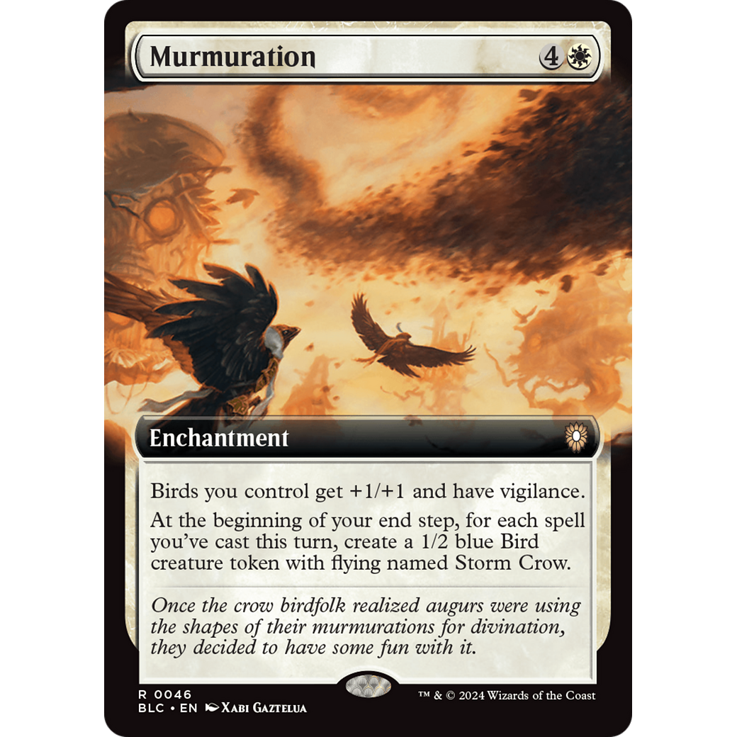 Murmuration (BLC-046) - Bloomburrow Commander: (Extended Art)