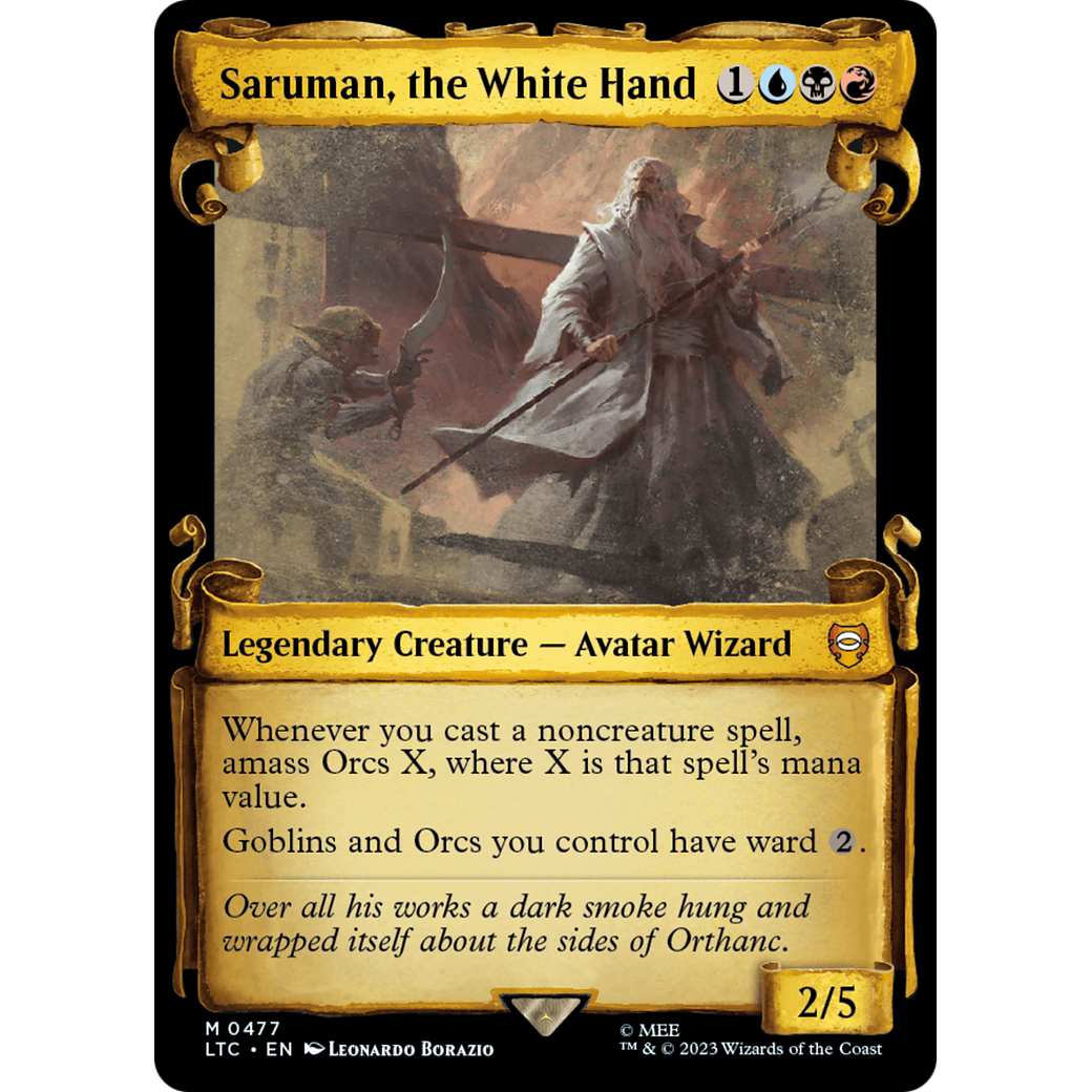 Saruman, the White Hand (LTC-477) - Tales of Middle-earth Commander: (Showcase)