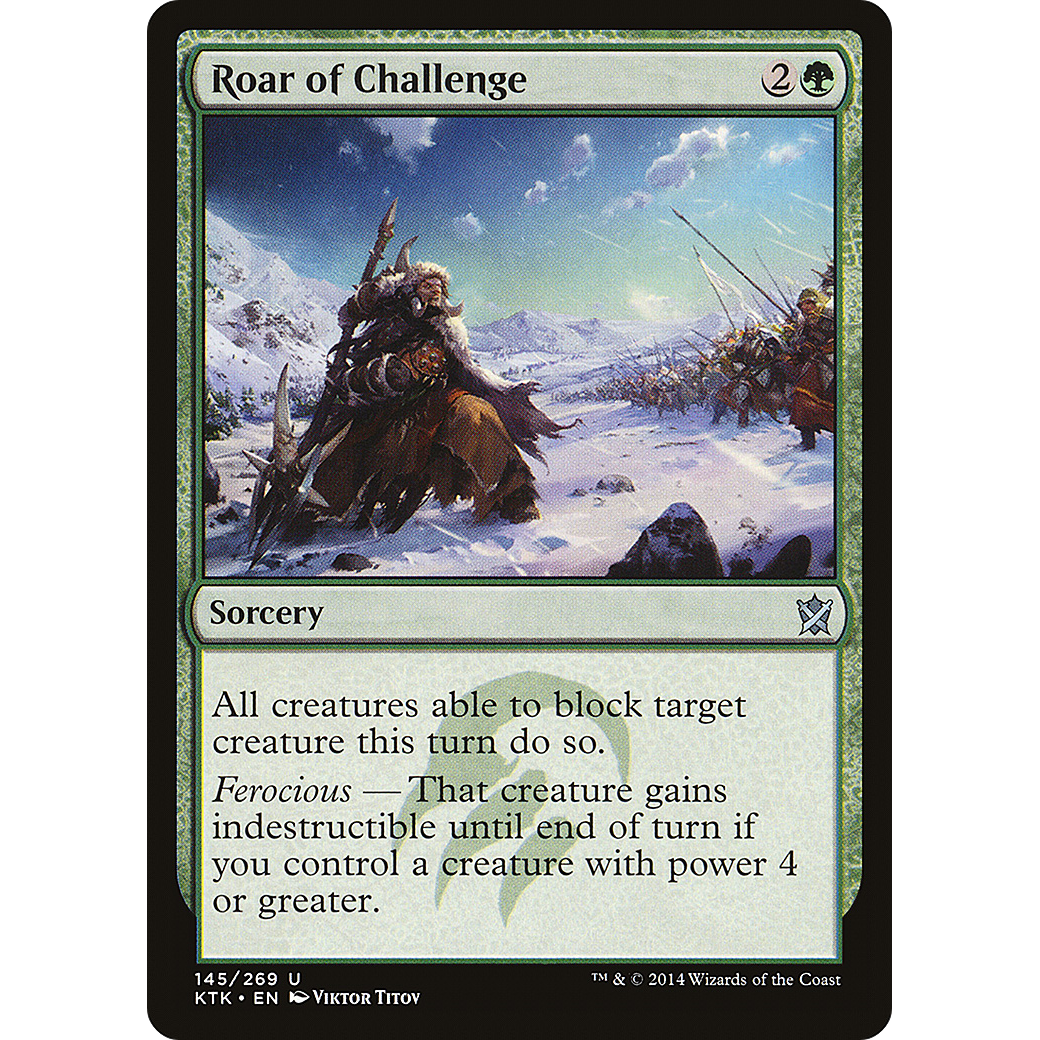 Roar of Challenge (KTK-145) - Khans of Tarkir